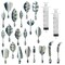 Art Cake Tools, 22 PCS 3D Gelatin Jelly Tools Includes 20 PCS Gelatin Tools and 2 PCS 10ml Syringe Pudding Pastry Nozzles for Cake Decoration, Jelly Cake making